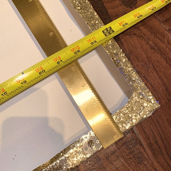 Sparkle ✨ gold glitter wall hanging canvas 1’ x 2’​ - Picture 12 of 14